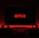 A television screen displays the Netflix logo in red against a black background. The room is dimly lit with a red glow possibly from LED backlighting behind the screen. Two speakers are positioned on either side of the TV set atop a minimalist entertainment center.